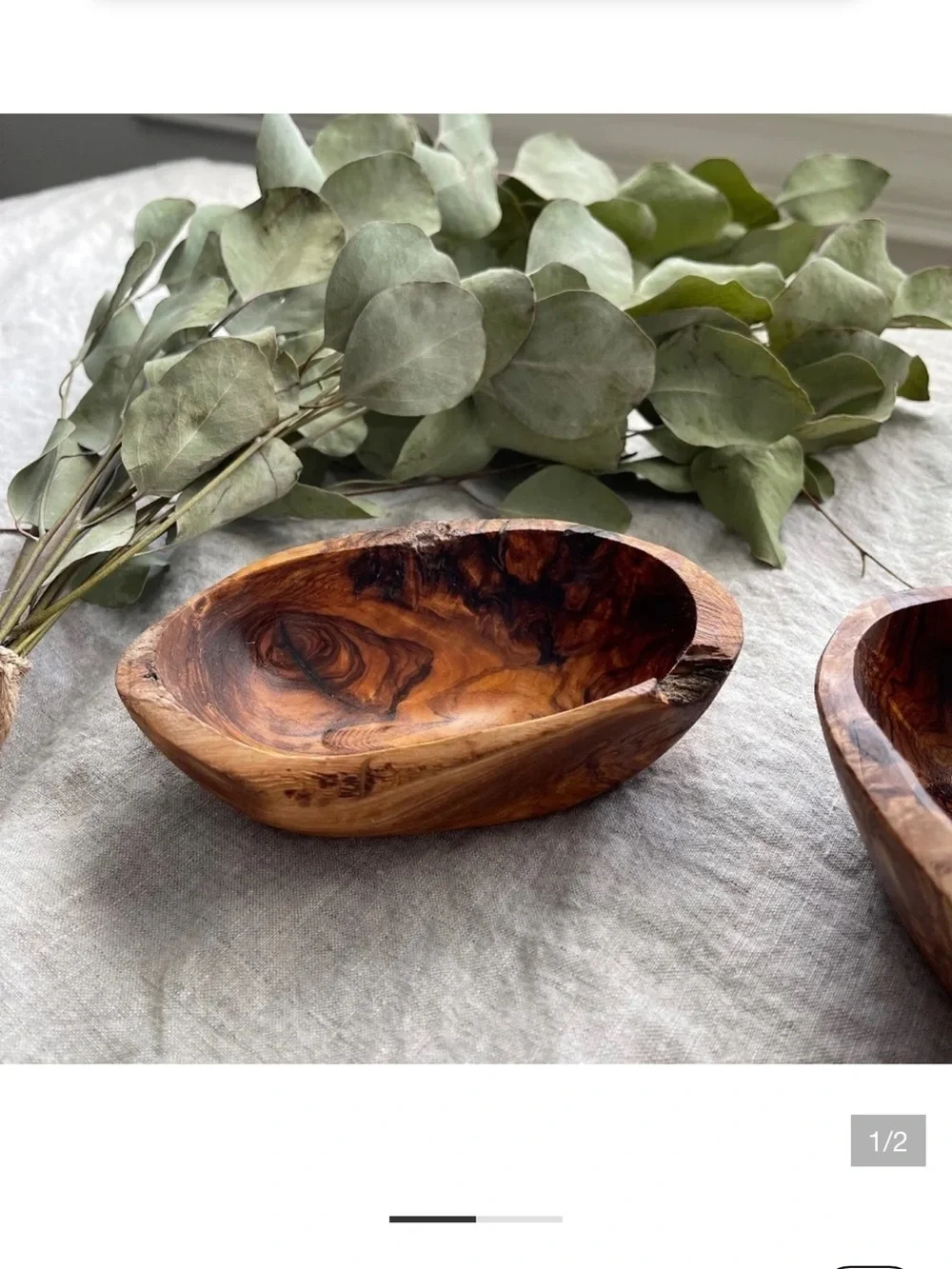 Trader Joe’s Olive Wood Bowl - Natural Brown
